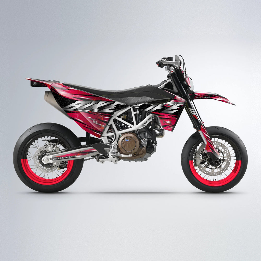 ILLUSION Husqvarna 701 supermoto graphics kit in Red