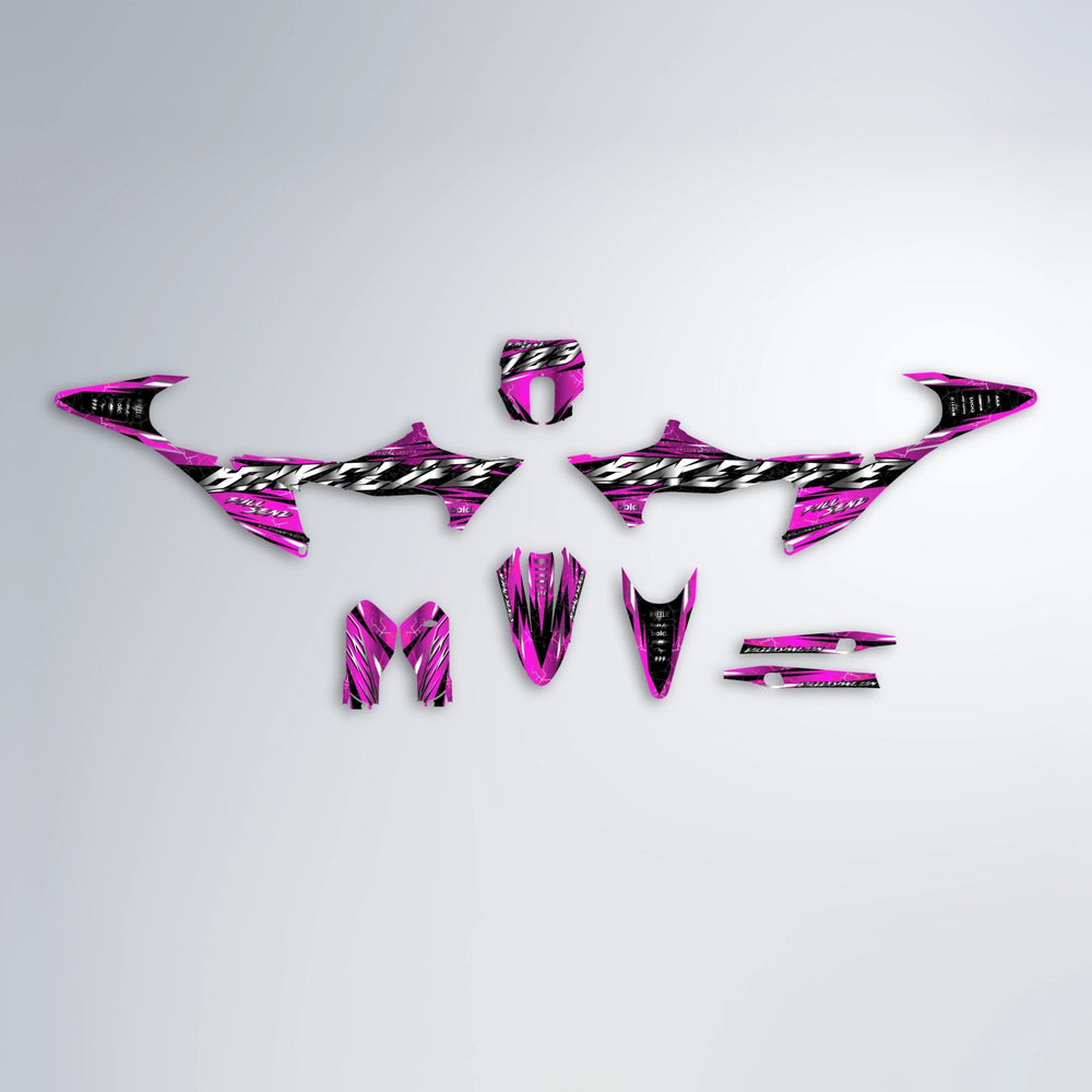 ILLUSION Stark Varg SM graphics kit parts layout in Pink