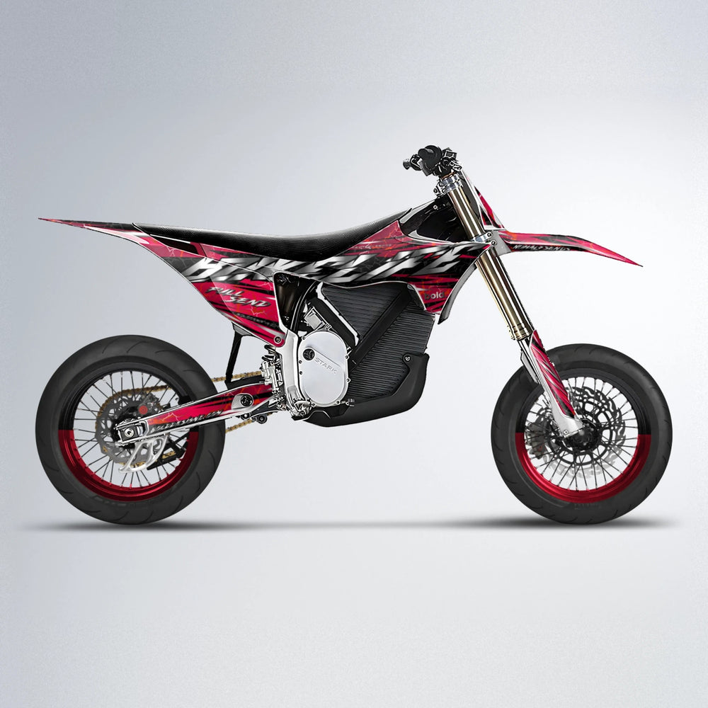 ILLUSION Stark Varg SM supermoto graphics kit in Red