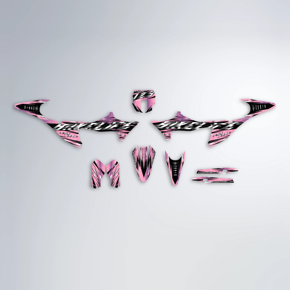 ILLUSION Stark Varg SM graphics kit parts layout in Sakura Pink