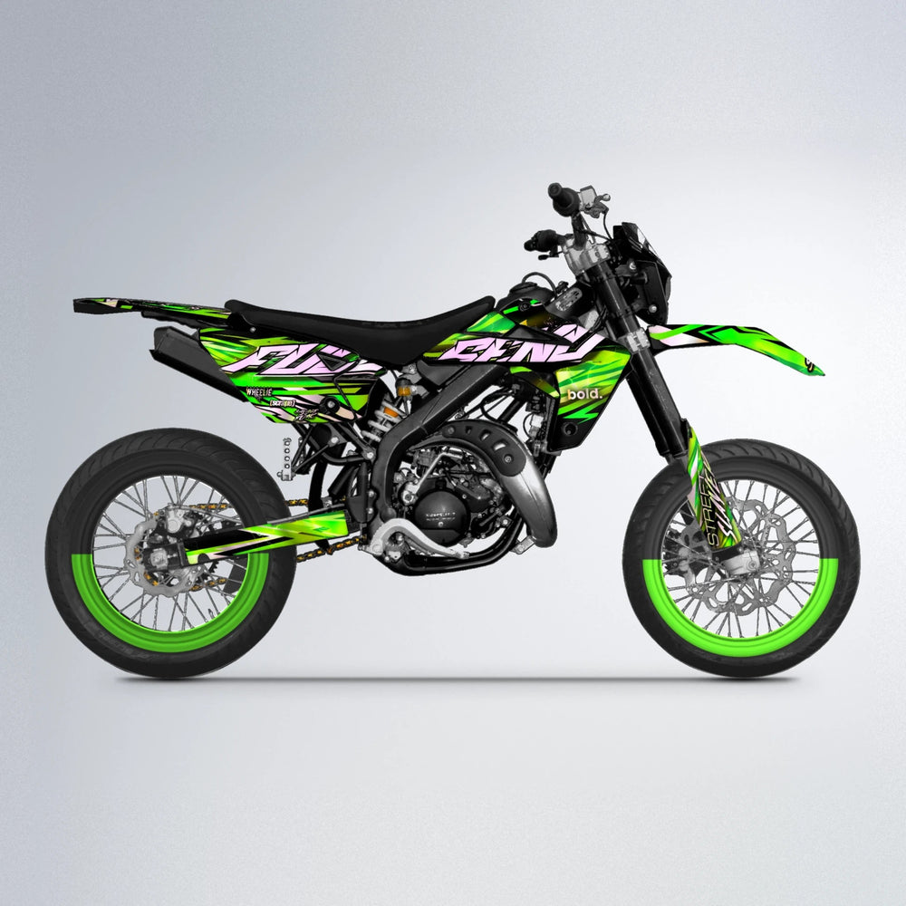 INFERNO Rieju MRT supermoto graphics kit in Green