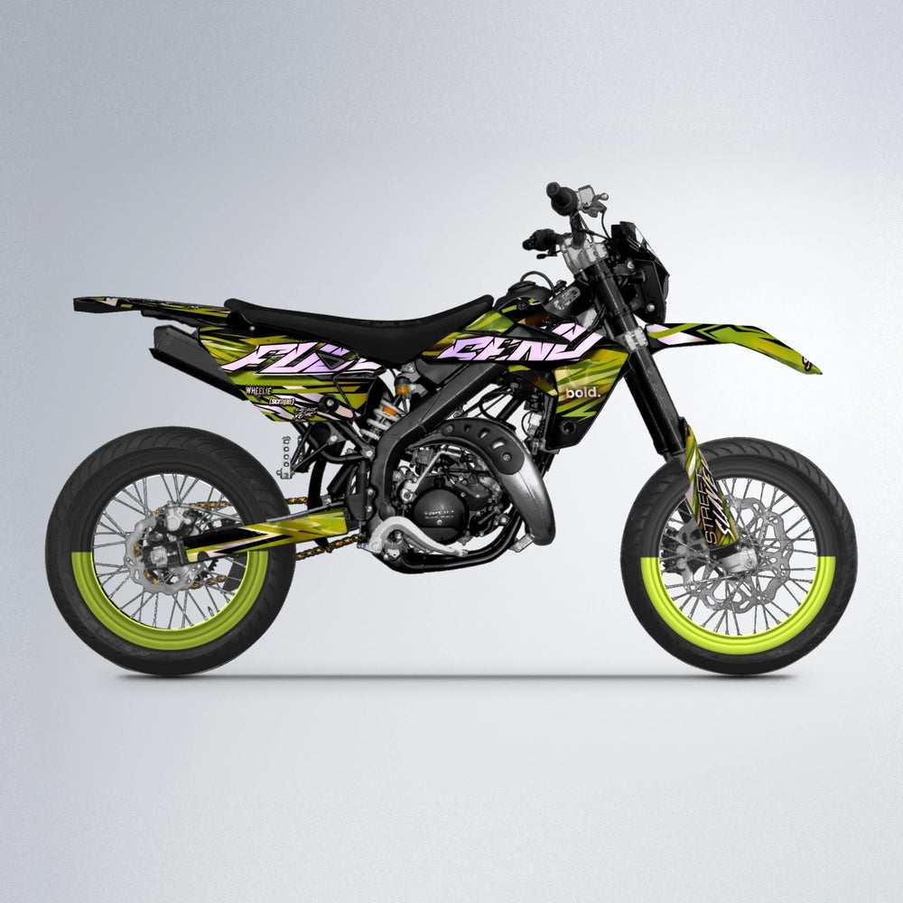 INFERNO Rieju MRT supermoto graphics kit in Olive