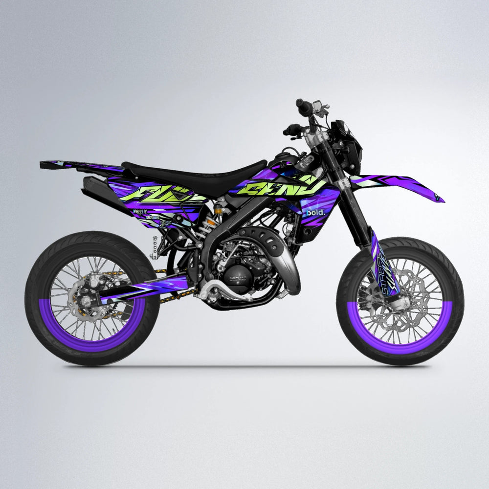 INFERNO Rieju MRT supermoto graphics kit in Purple
