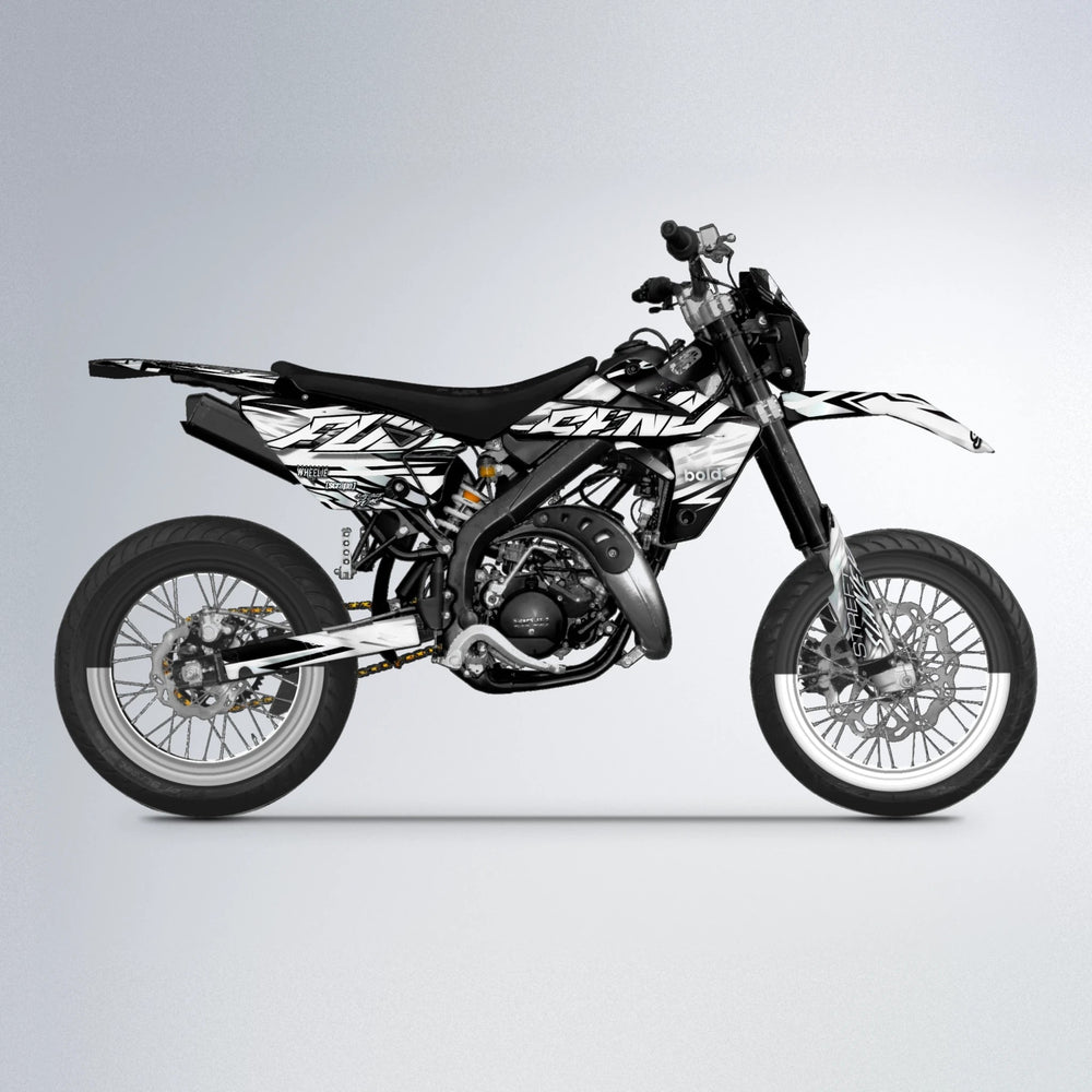 INFERNO Rieju MRT supermoto graphics kit in White