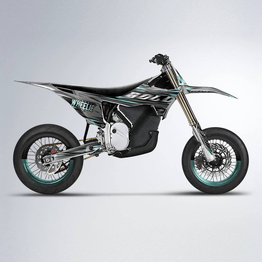 KLING Stark Varg SM supermoto graphics kit in Mint