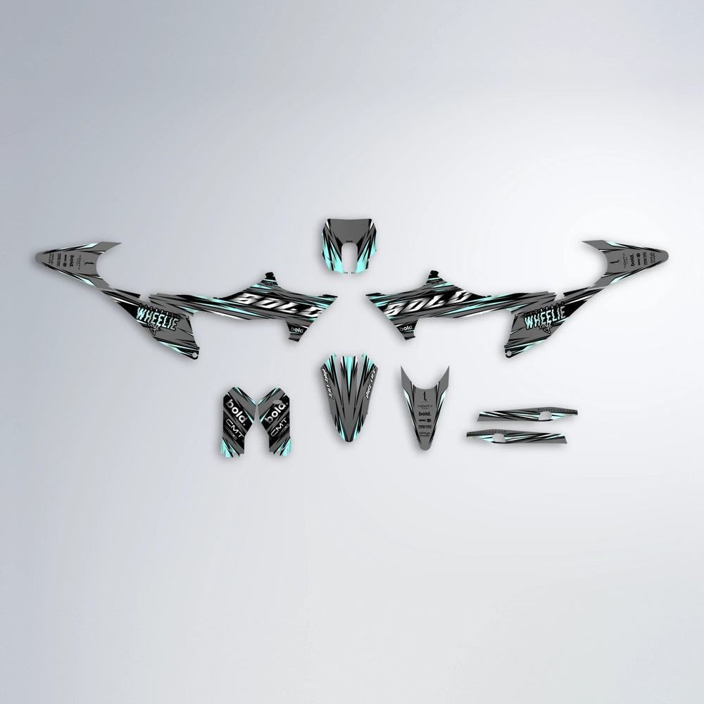 KLING Stark Varg SM graphics kit parts layout in Mint