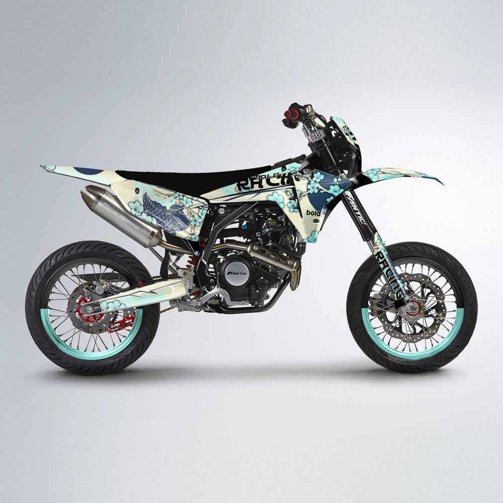 KOI Fantic supermoto graphics kit in Mint