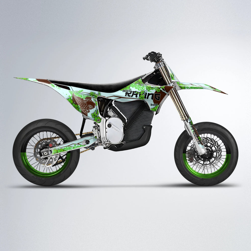 KOI Stark Varg SM supermoto graphics kit in Green