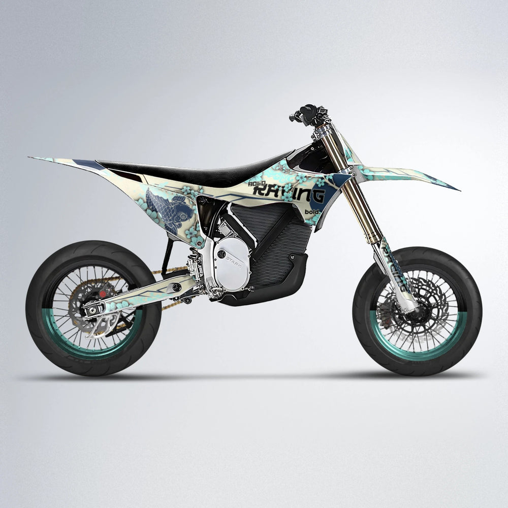 KOI Stark Varg SM supermoto graphics kit in Mint