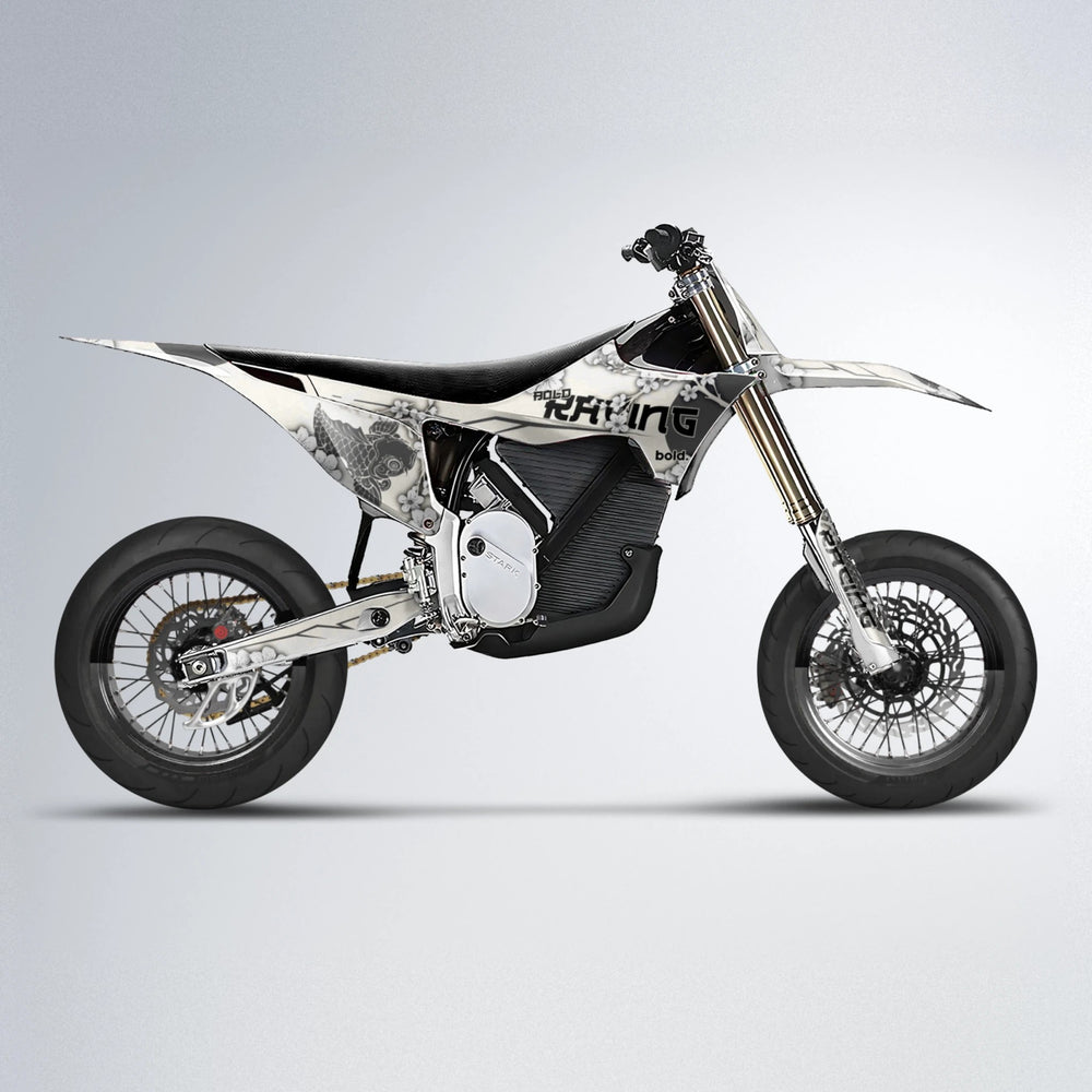 KOI Stark Varg SM supermoto graphics kit in White