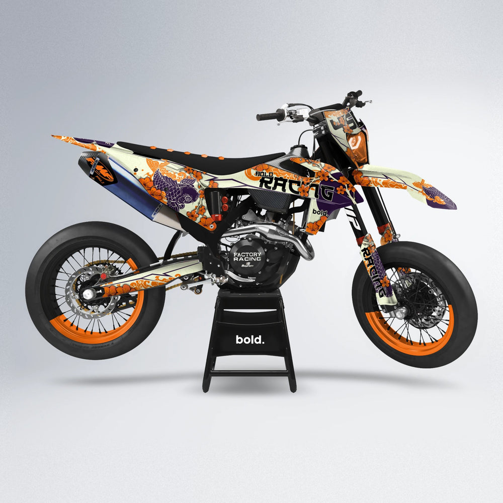 KOI supermoto graphics kit in Orange