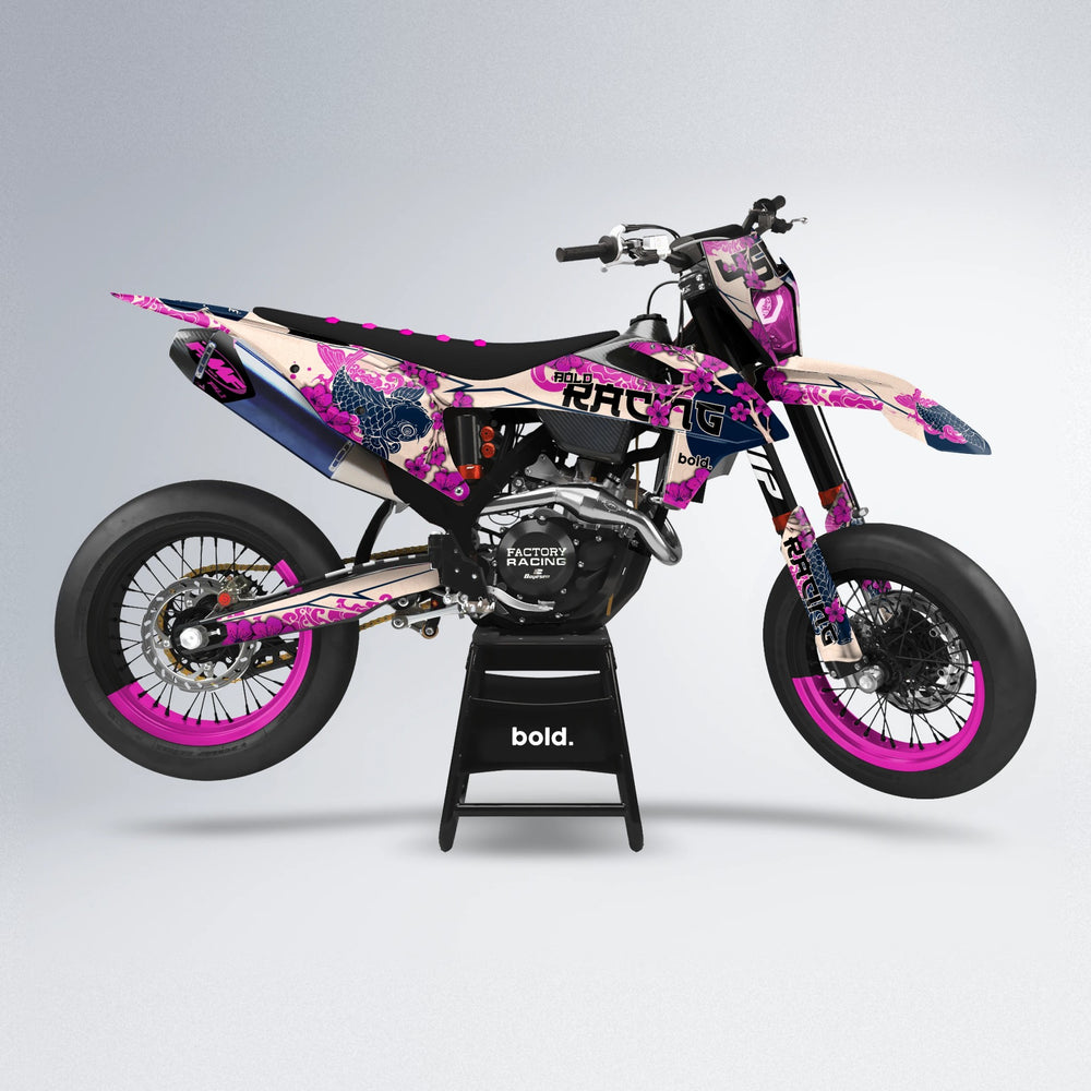 KOI supermoto graphics kit in Pink