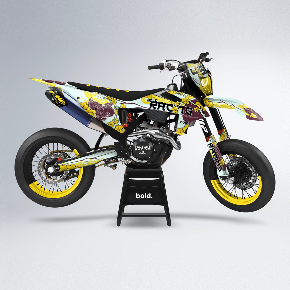KOI supermoto graphics kit in Yellow