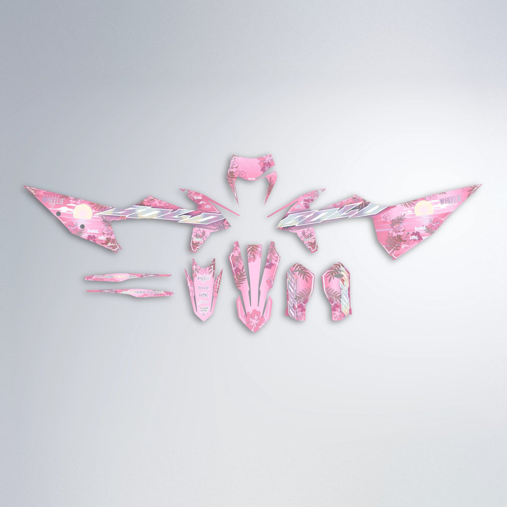 LAGOON graphics kit parts layout in Sakura Pink