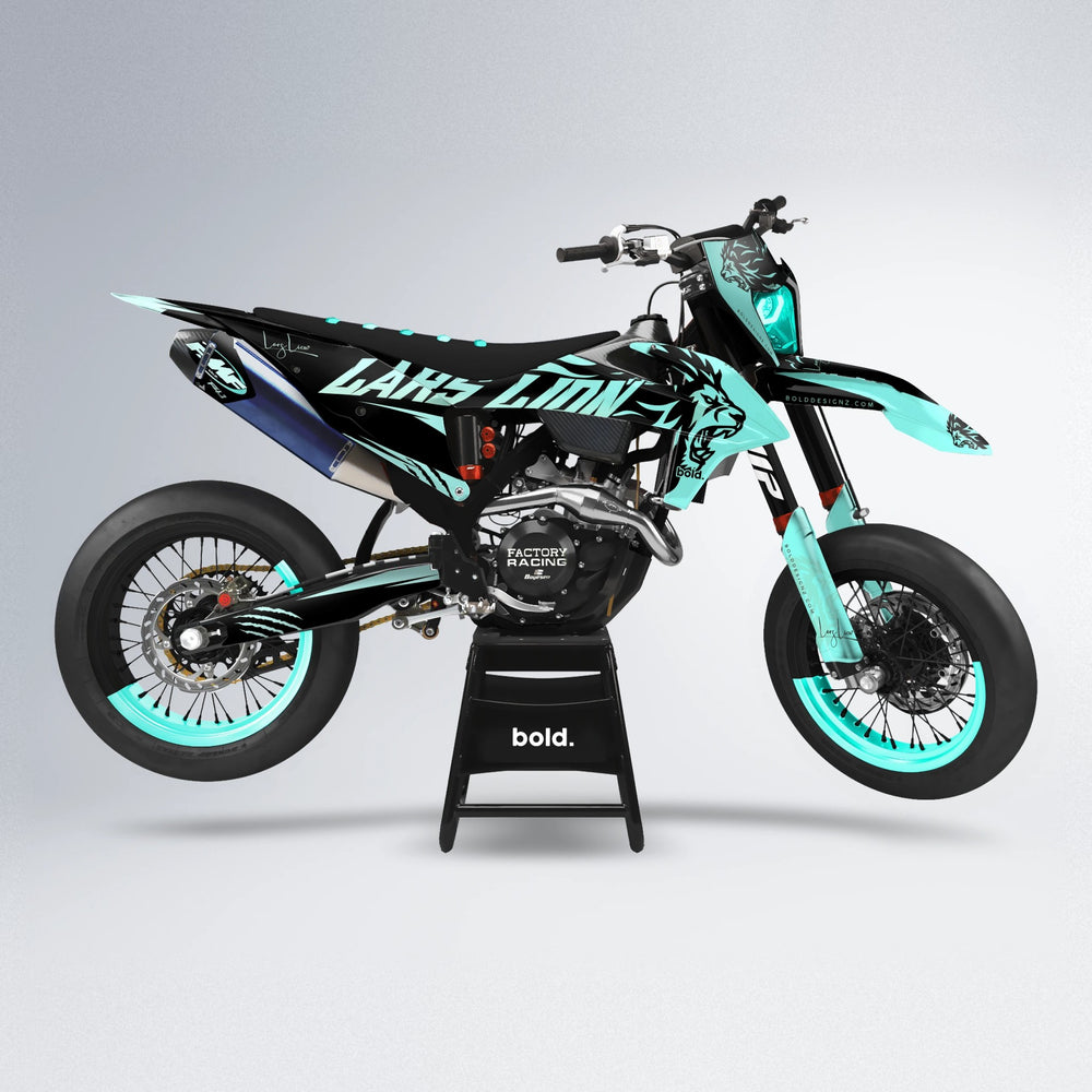 LARSLION supermoto graphics kit in Mint