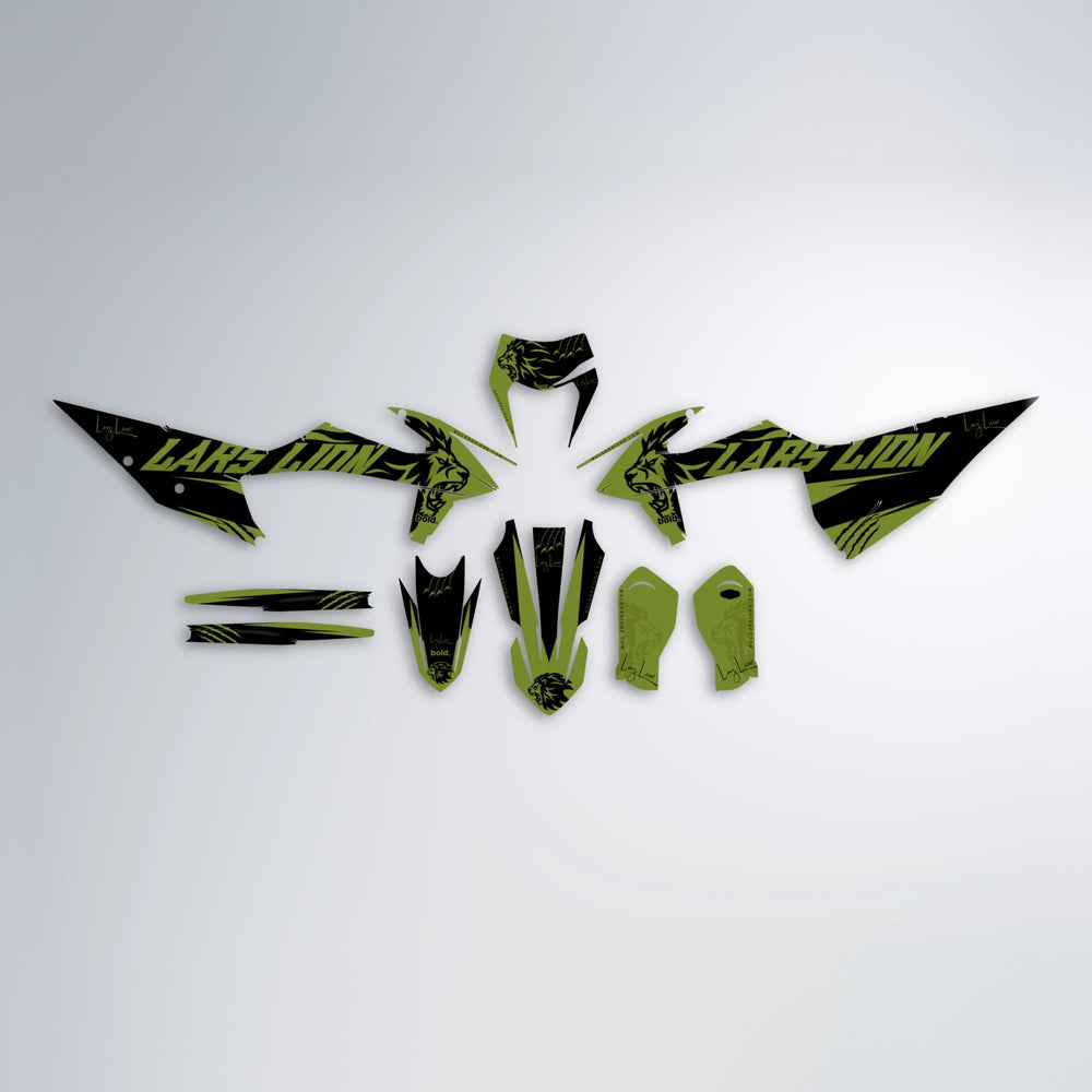 LARSLION graphics kit parts layout in Olive