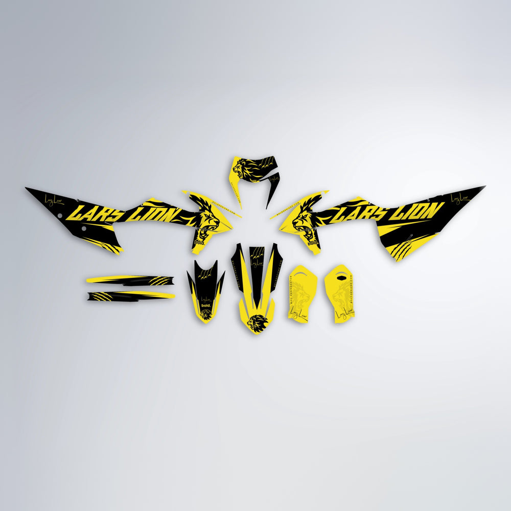 LARSLION graphics kit parts layout in Yellow