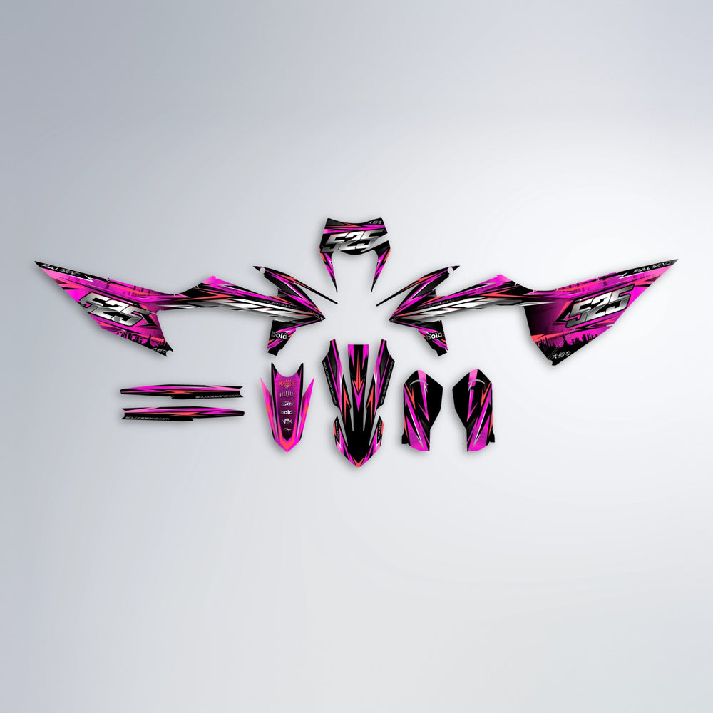 LIBERTY graphics kit parts layout in Pink