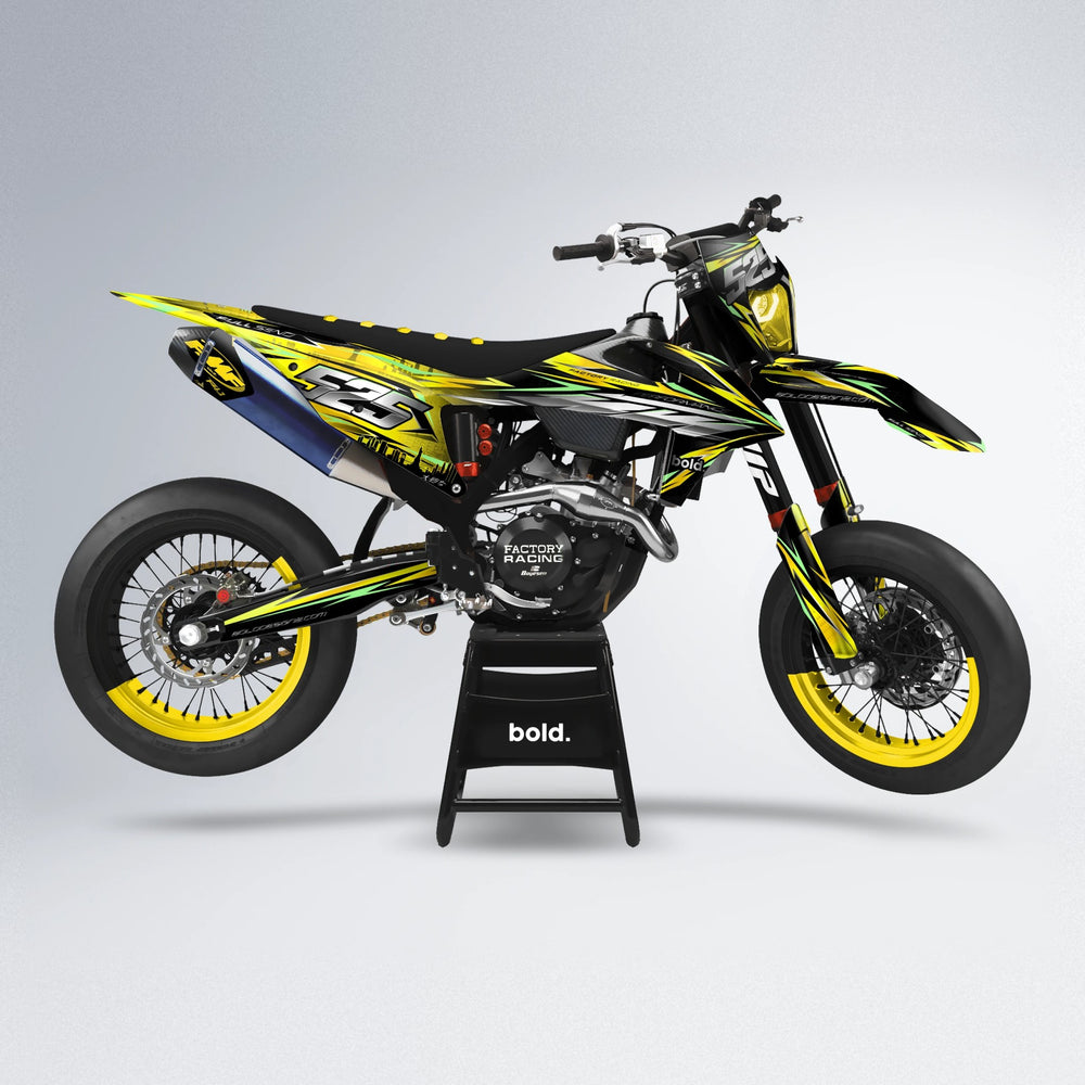 LIBERTY supermoto graphics kit in Yellow