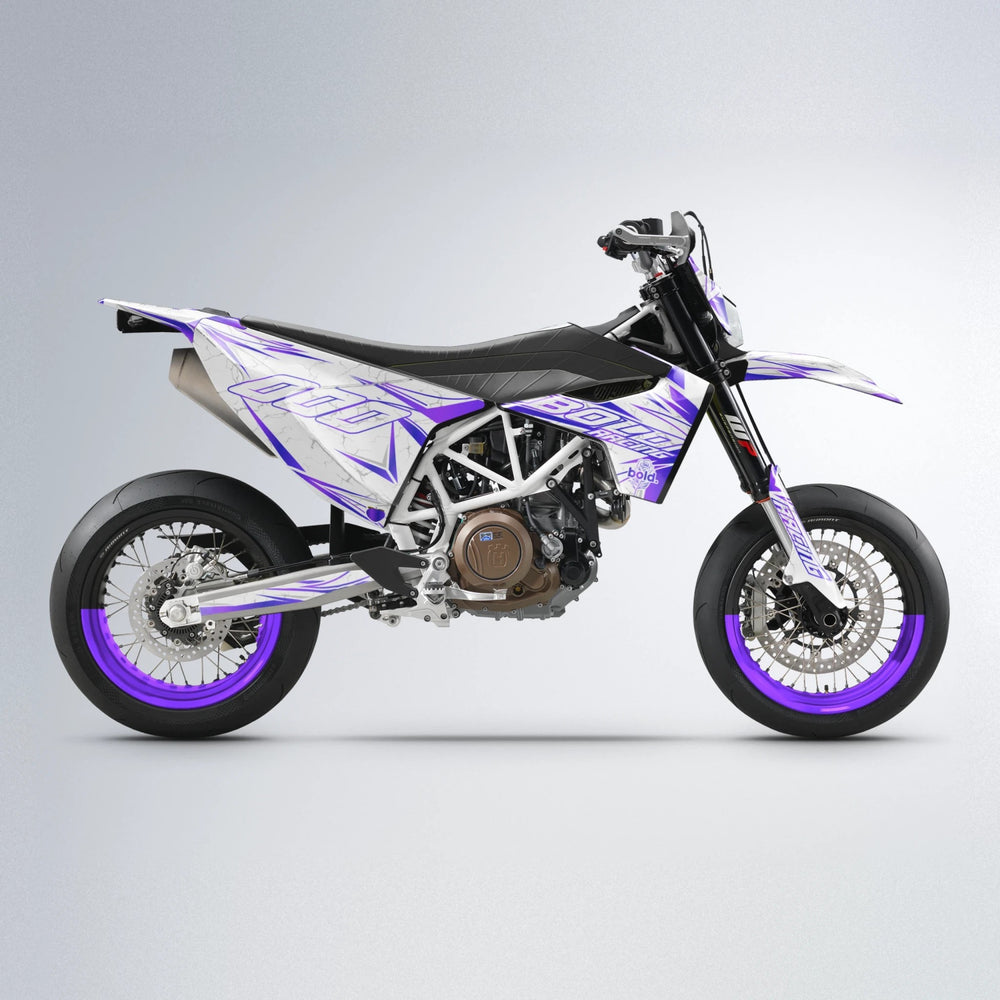 LINAAAROS Husqvarna 701 supermoto graphics kit in Purple