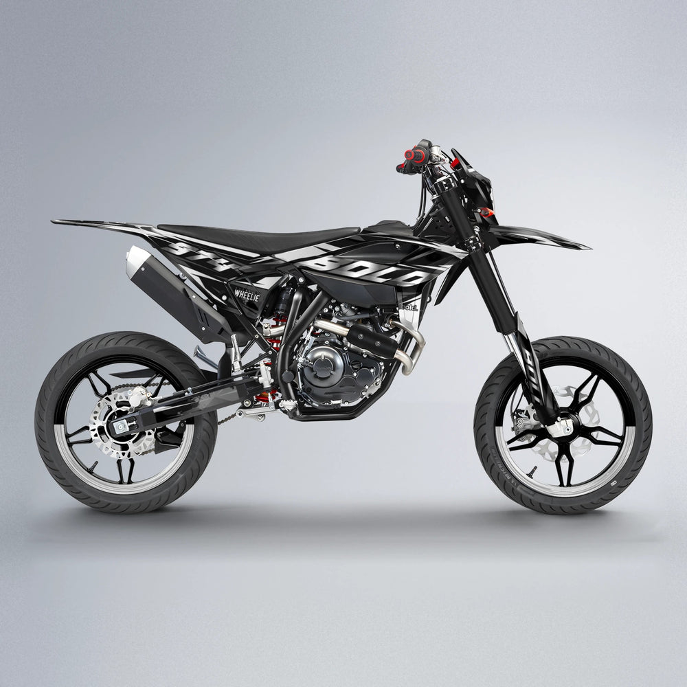 LUSIO Beta supermoto graphics kit in White