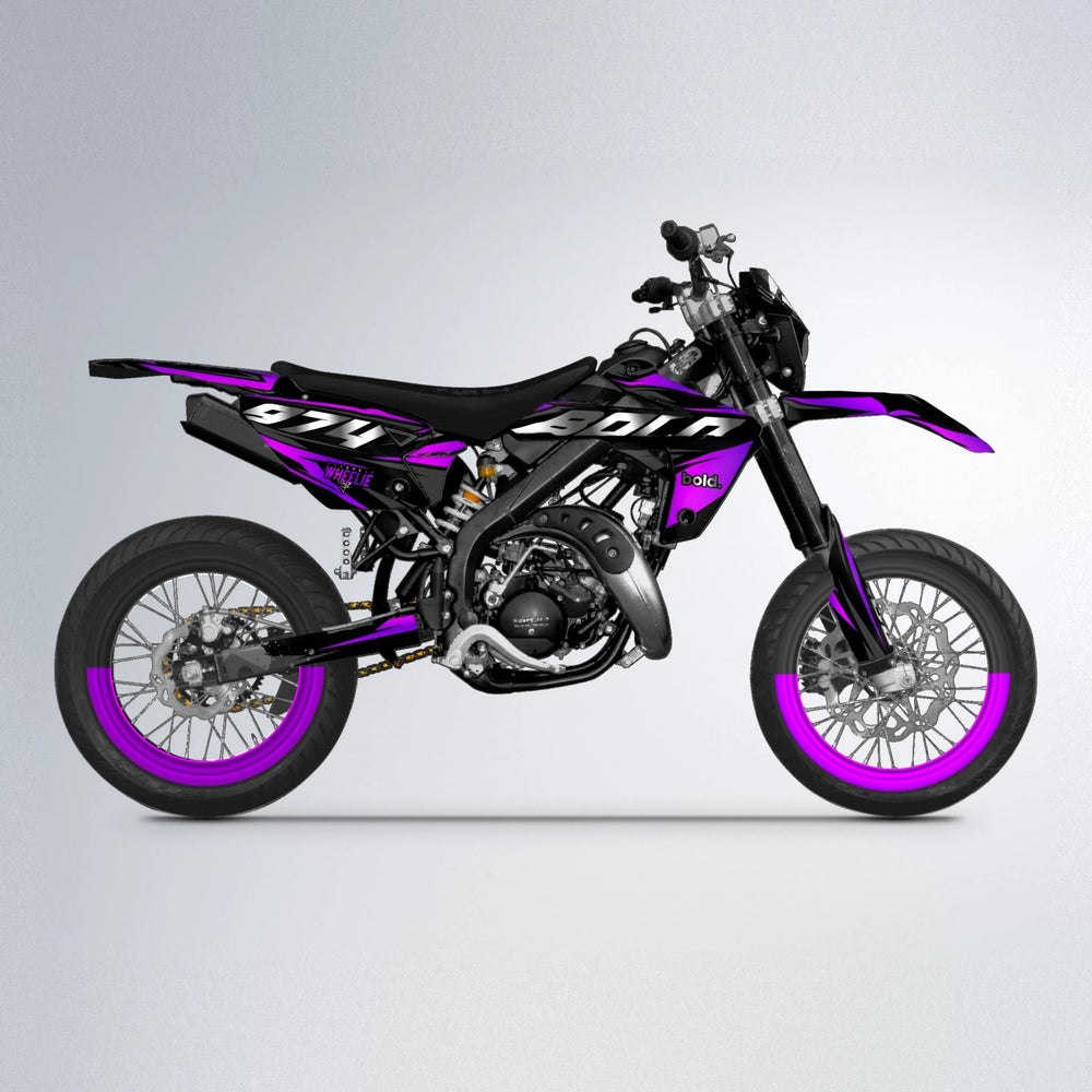 LUSIO Rieju MRT supermoto graphics kit in Custom Colour