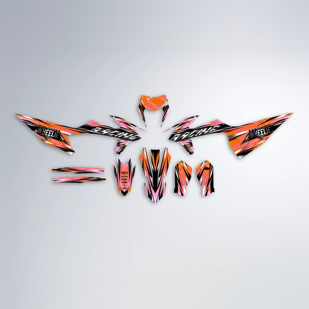 MADNESS graphics kit parts layout in Orange