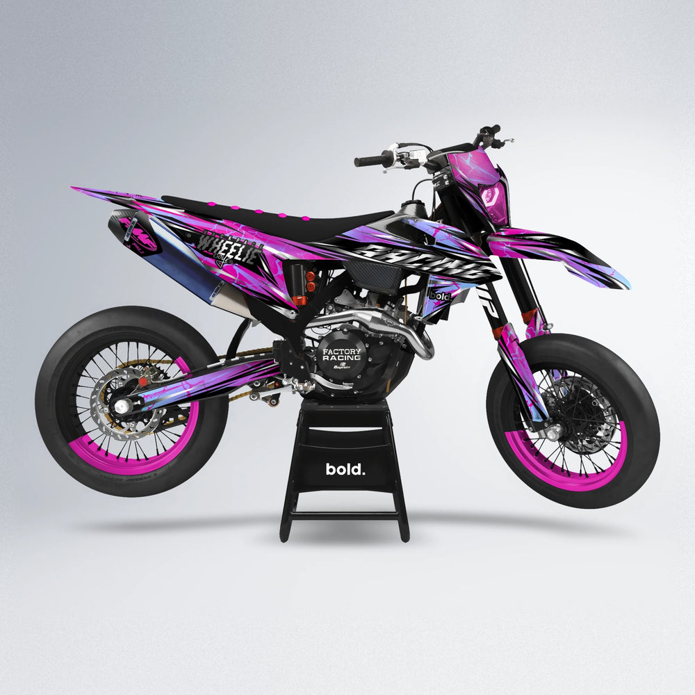 MADNESS supermoto graphics kit in Pink