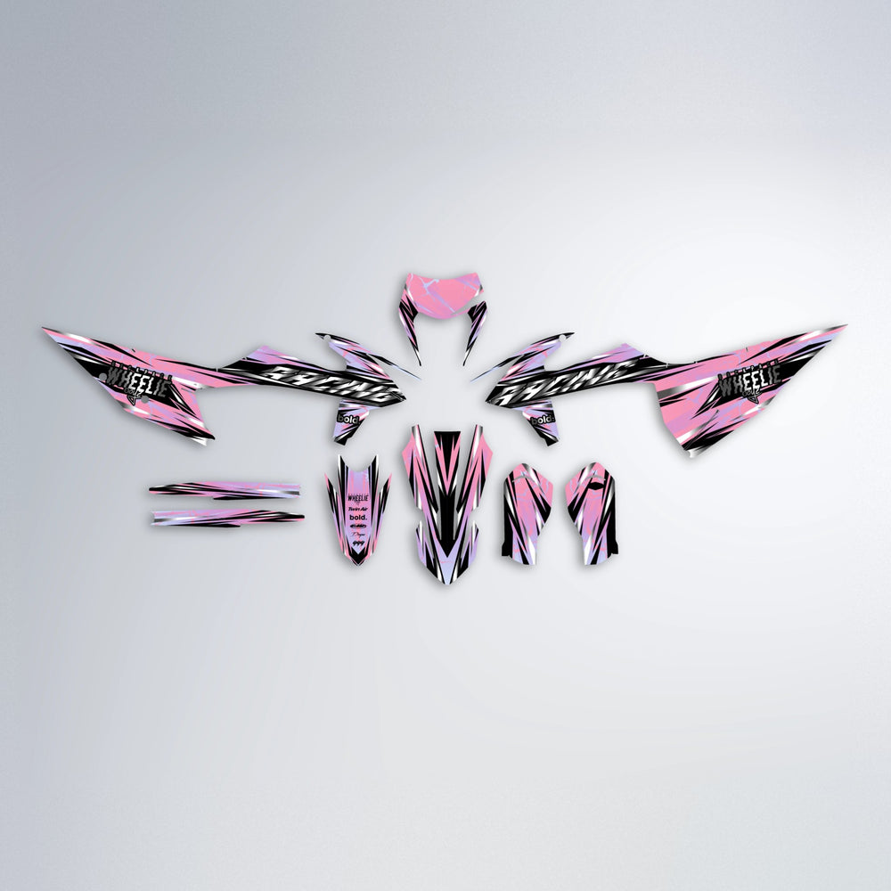 MADNESS graphics kit parts layout in Sakura Pink