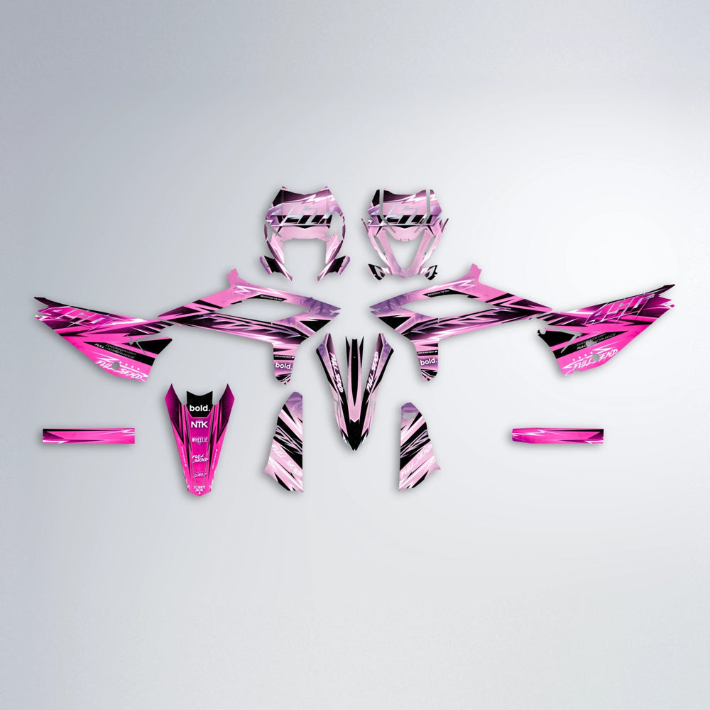 MATRIX Beta graphics kit parts layout in Flamingo