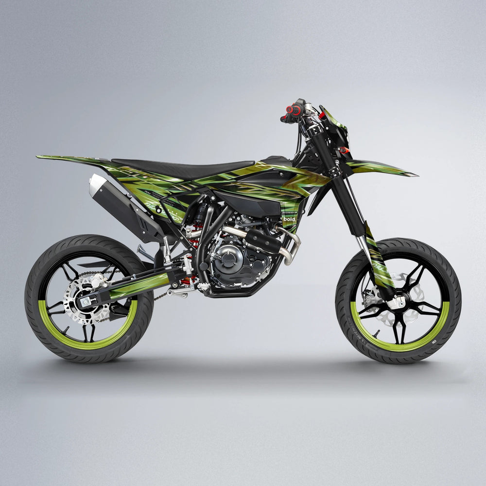 MATRIX Beta supermoto graphics kit in Olive