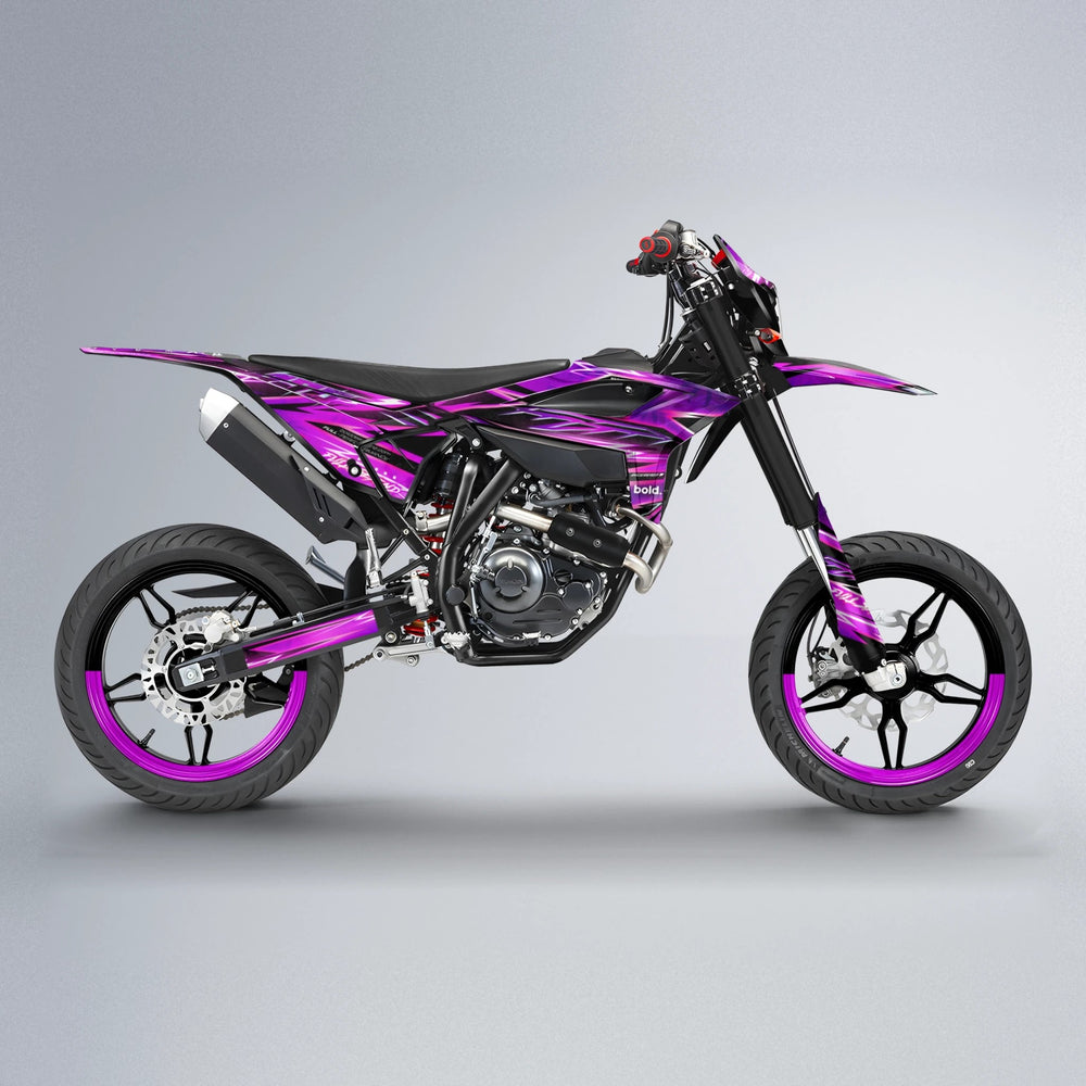 MATRIX Beta supermoto graphics kit in Pink