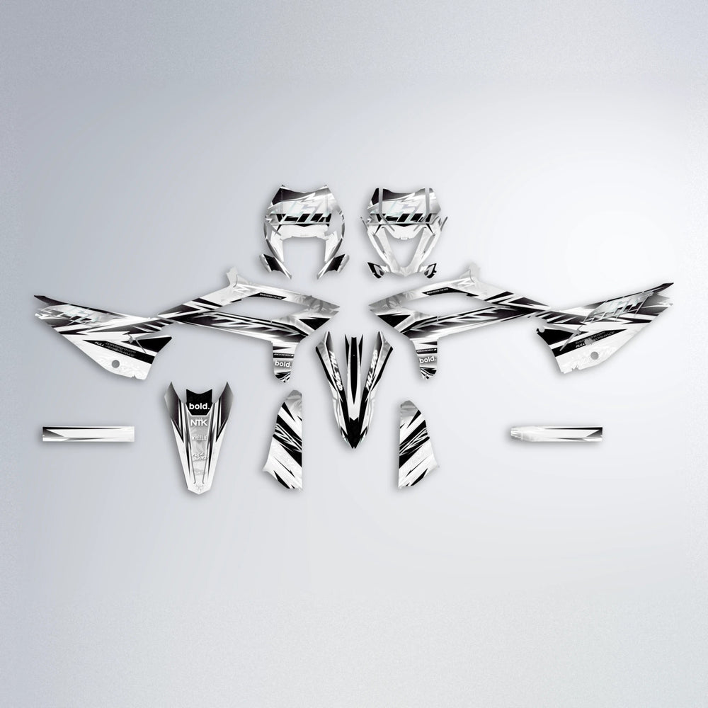 MATRIX Beta graphics kit parts layout in White
