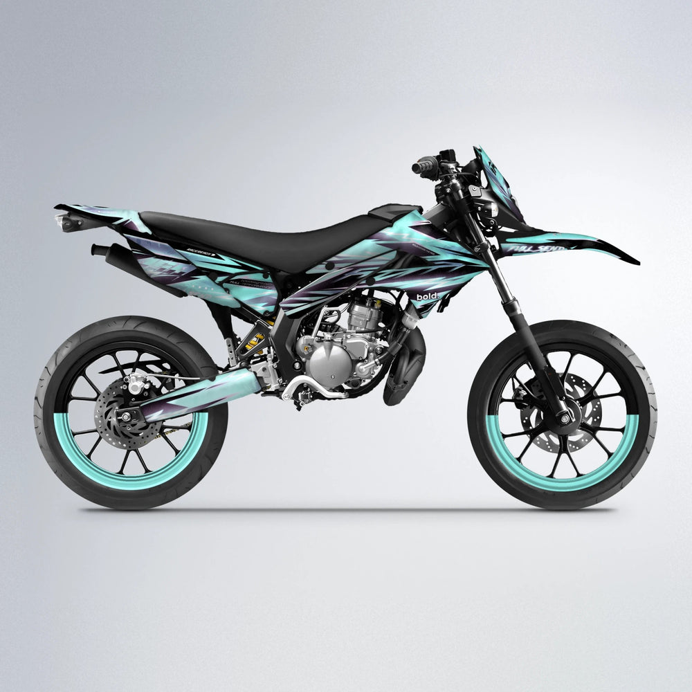 MATRIX Derbi Senda supermoto graphics kit in Mint
