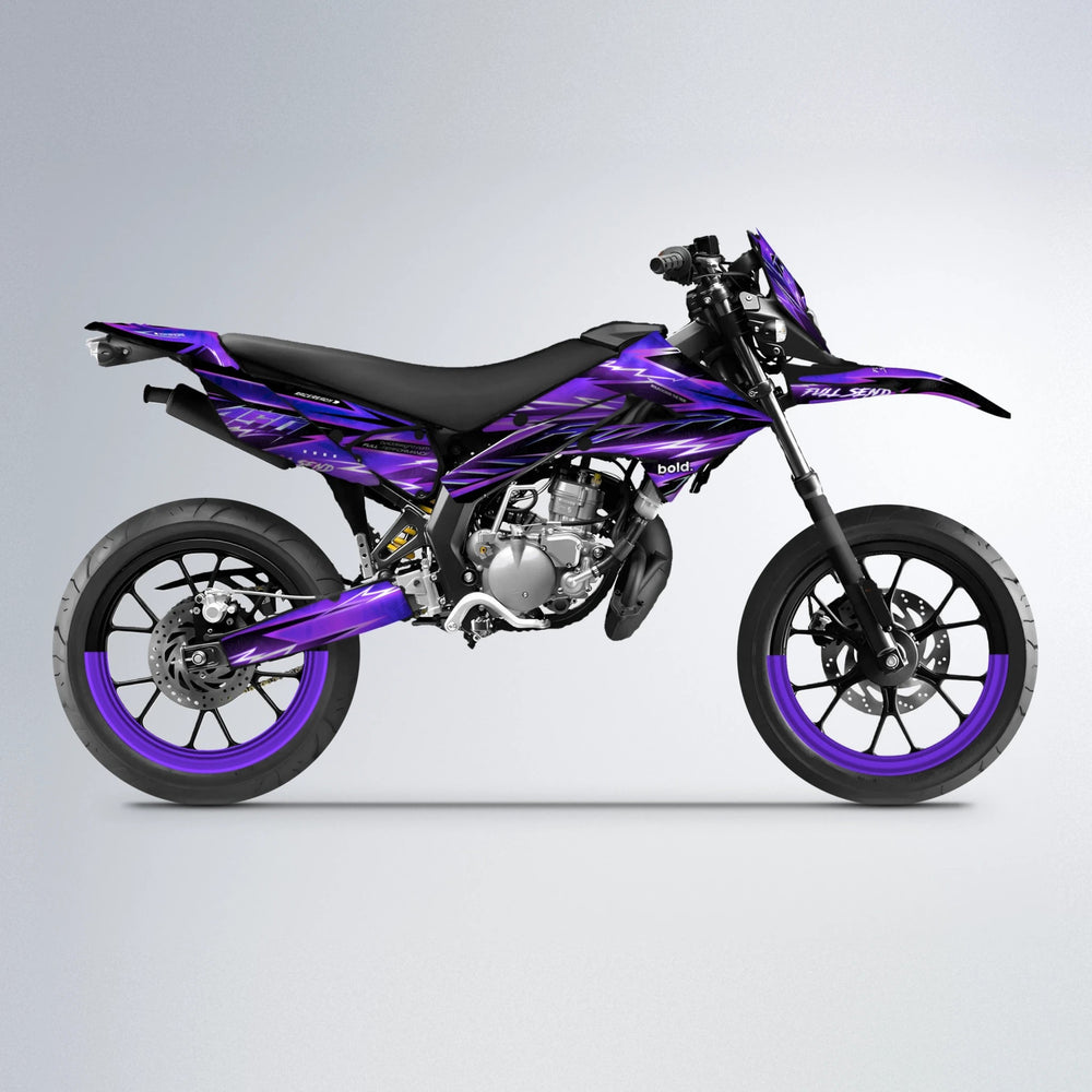 MATRIX Derbi Senda supermoto graphics kit in Purple