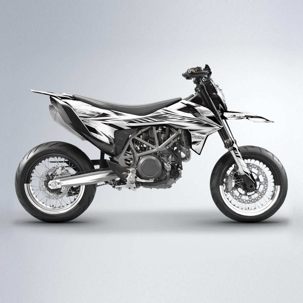 MATRIX KTM SMC 690 supermoto graphics kit in White