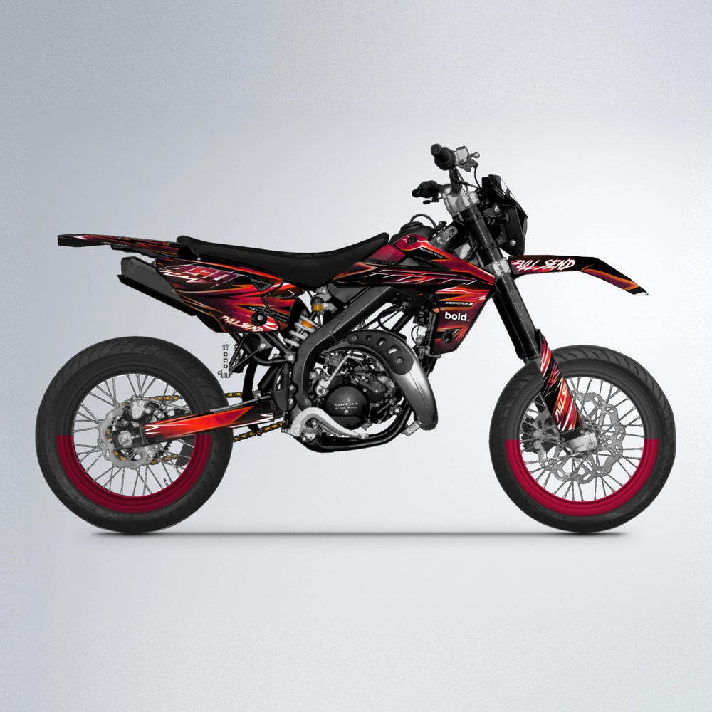MATRIX Rieju MRT supermoto graphics kit in Black & Red
