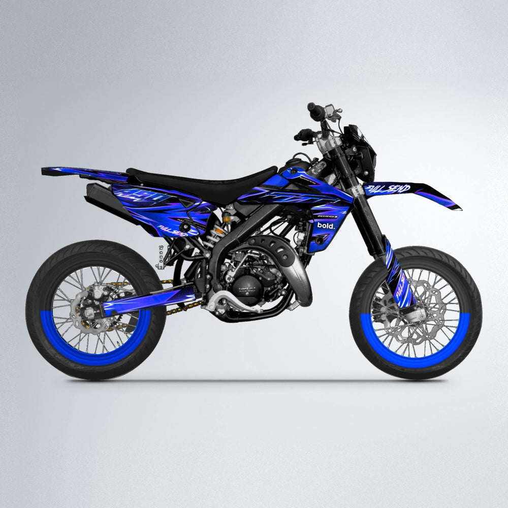 MATRIX Rieju MRT supermoto graphics kit in Blue