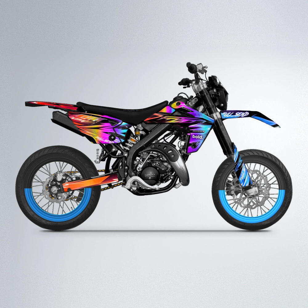 MATRIX Rieju MRT supermoto graphics kit in Sunset Fade
