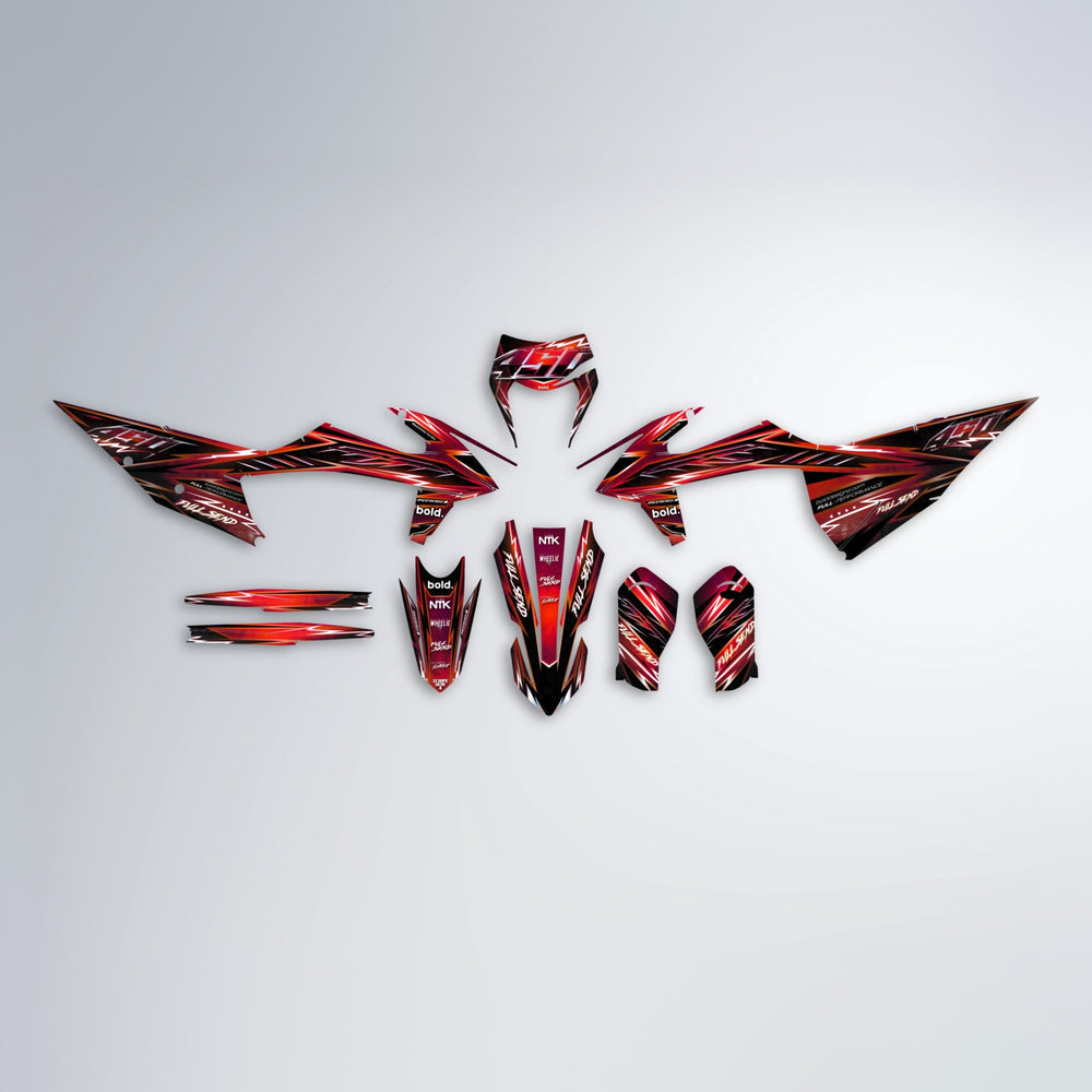MATRIX graphics kit parts layout in Black & Red