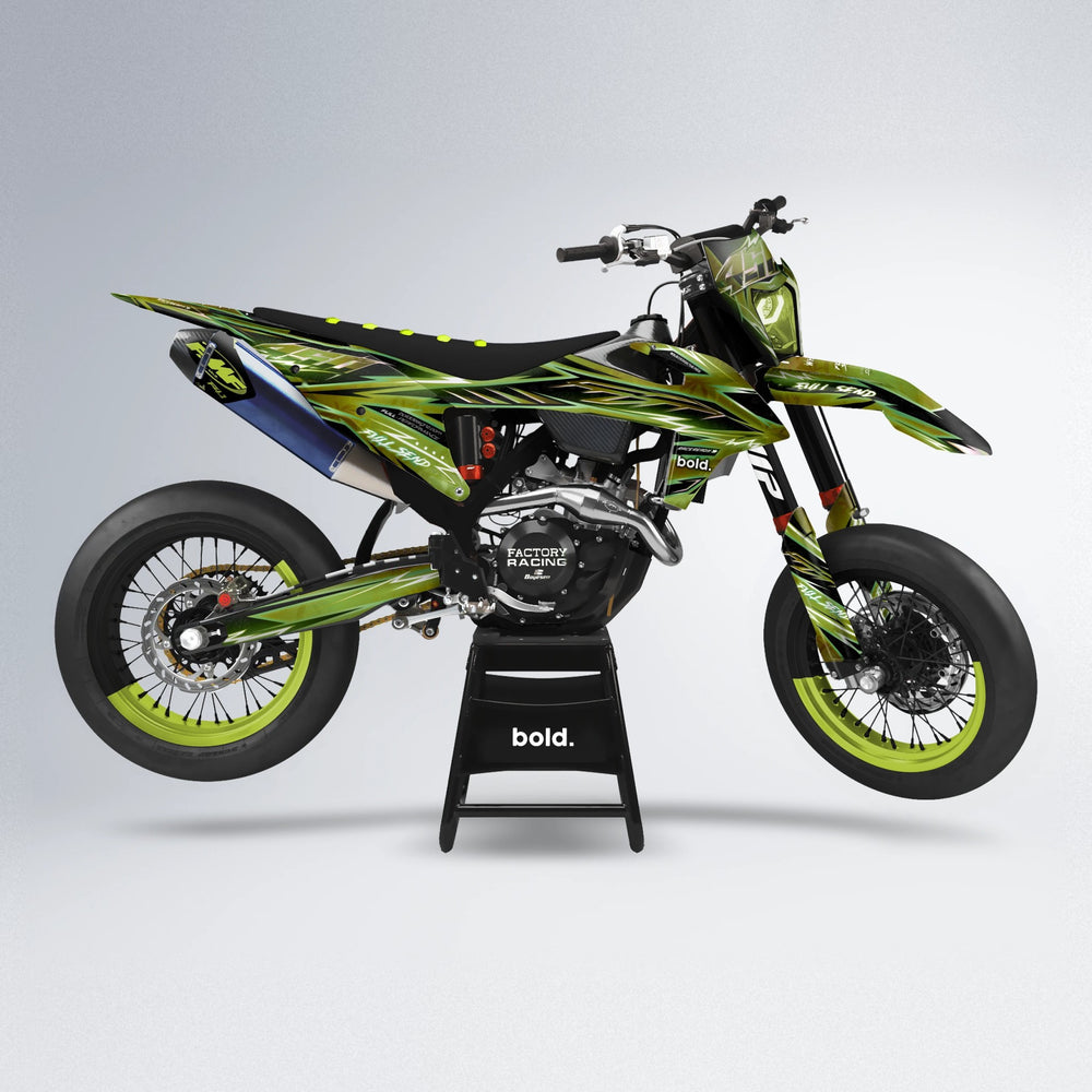 MATRIX supermoto graphics kit in Olive