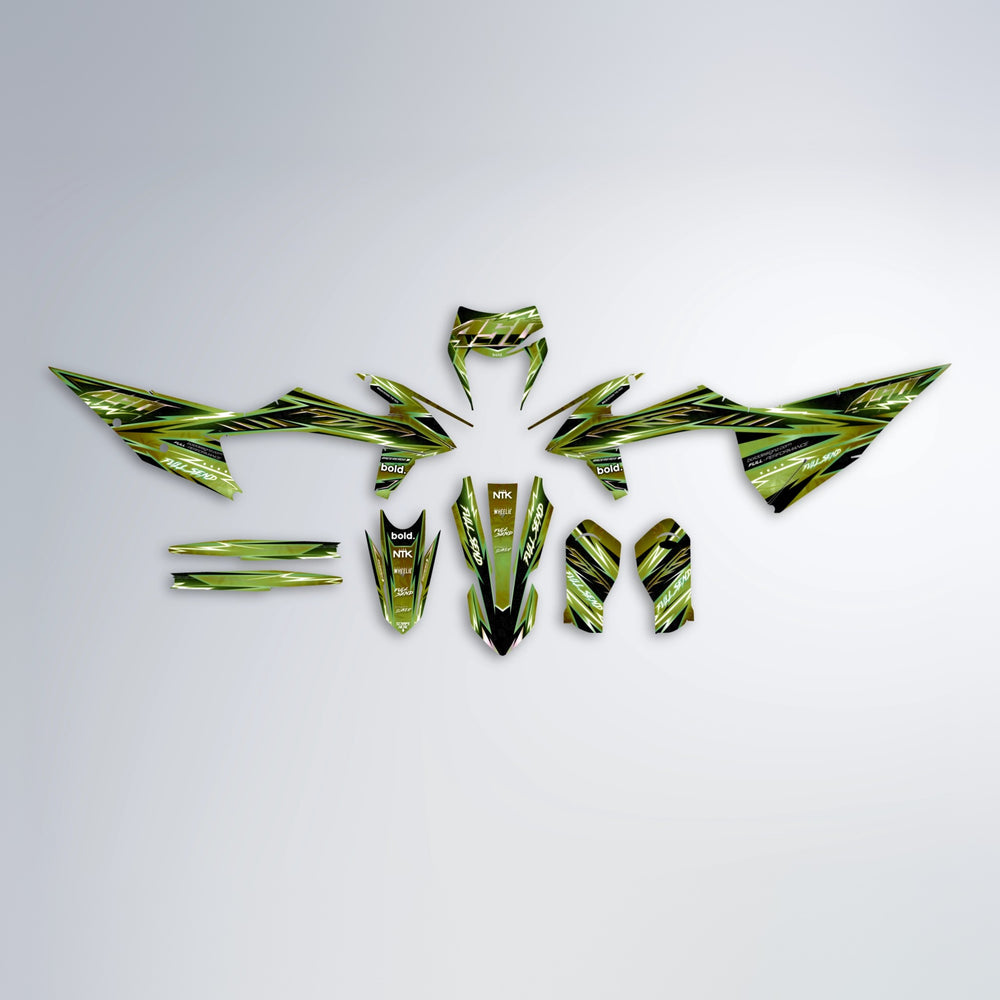 MATRIX graphics kit parts layout in Olive