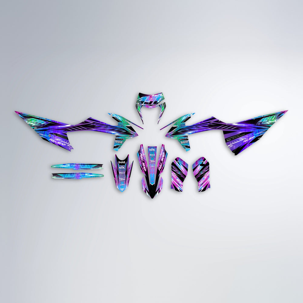 MATRIX graphics kit parts layout in Purple Holo