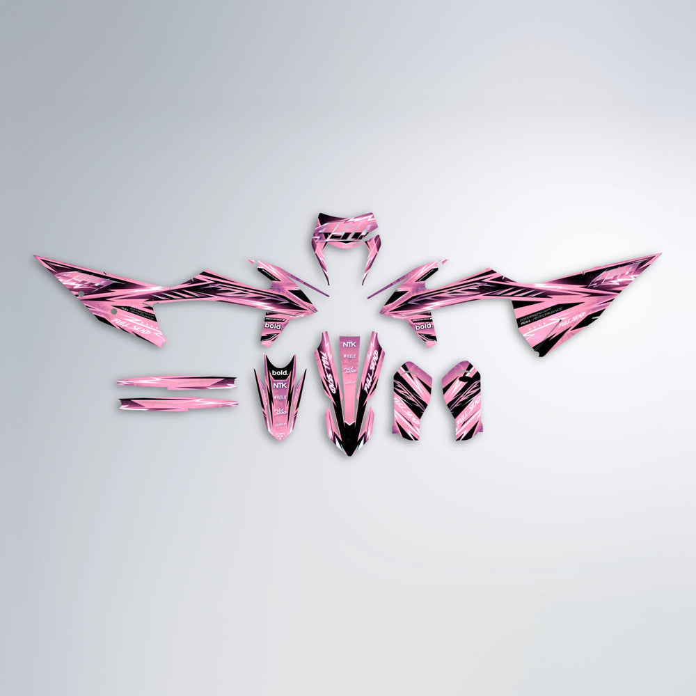 MATRIX graphics kit parts layout in Sakura Pink
