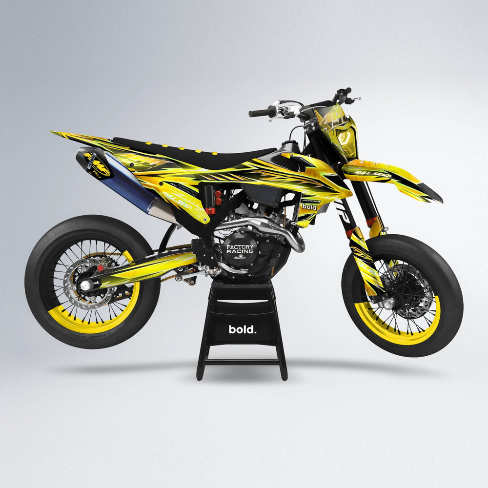 MATRIX supermoto graphics kit in Yellow