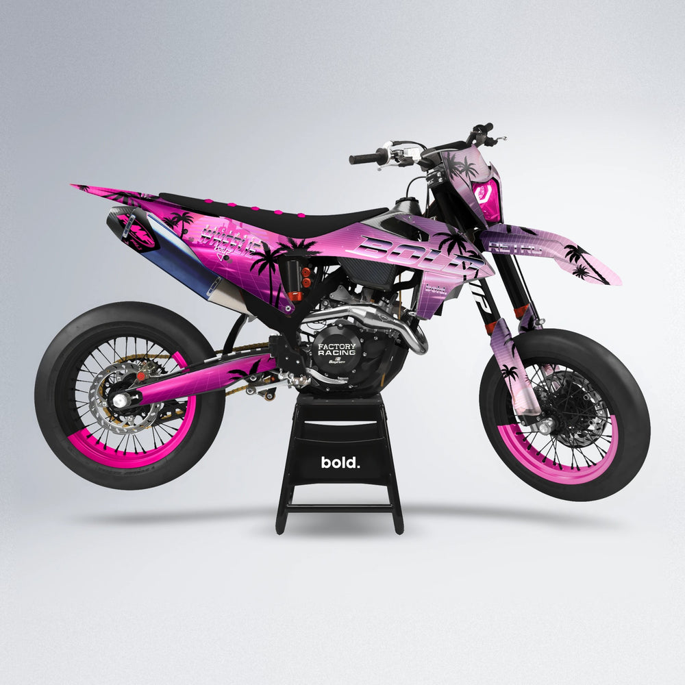 MCFLY supermoto graphics kit in Flamingo