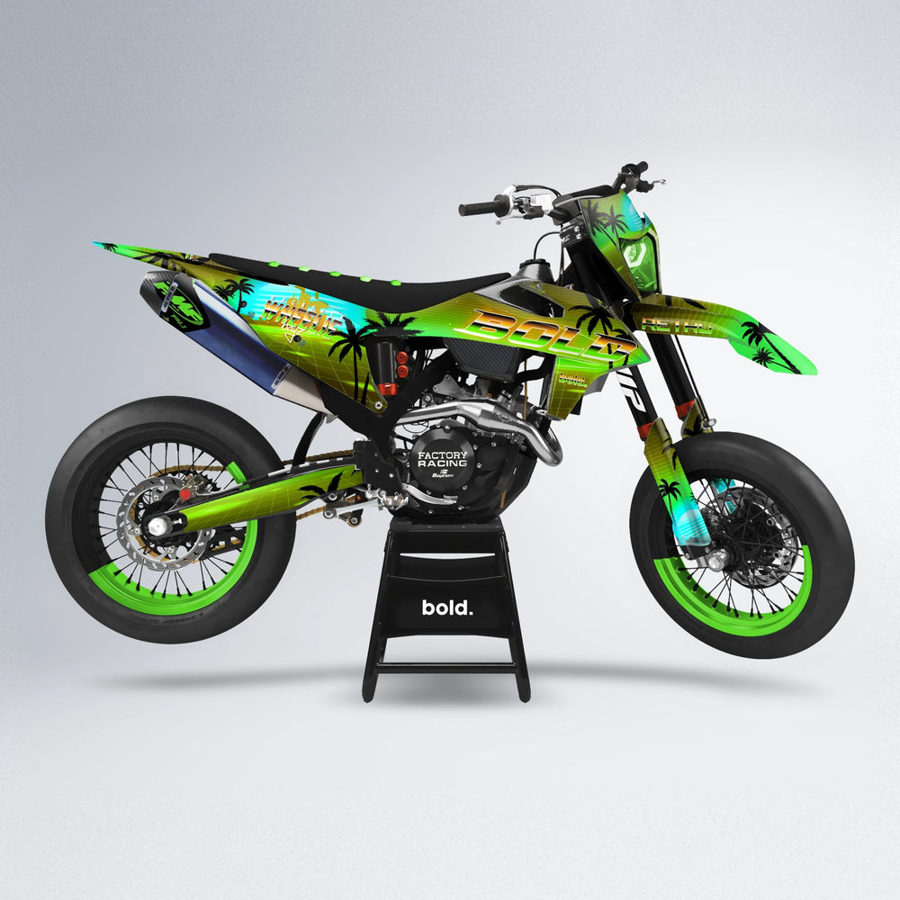 MCFLY supermoto graphics kit in Green