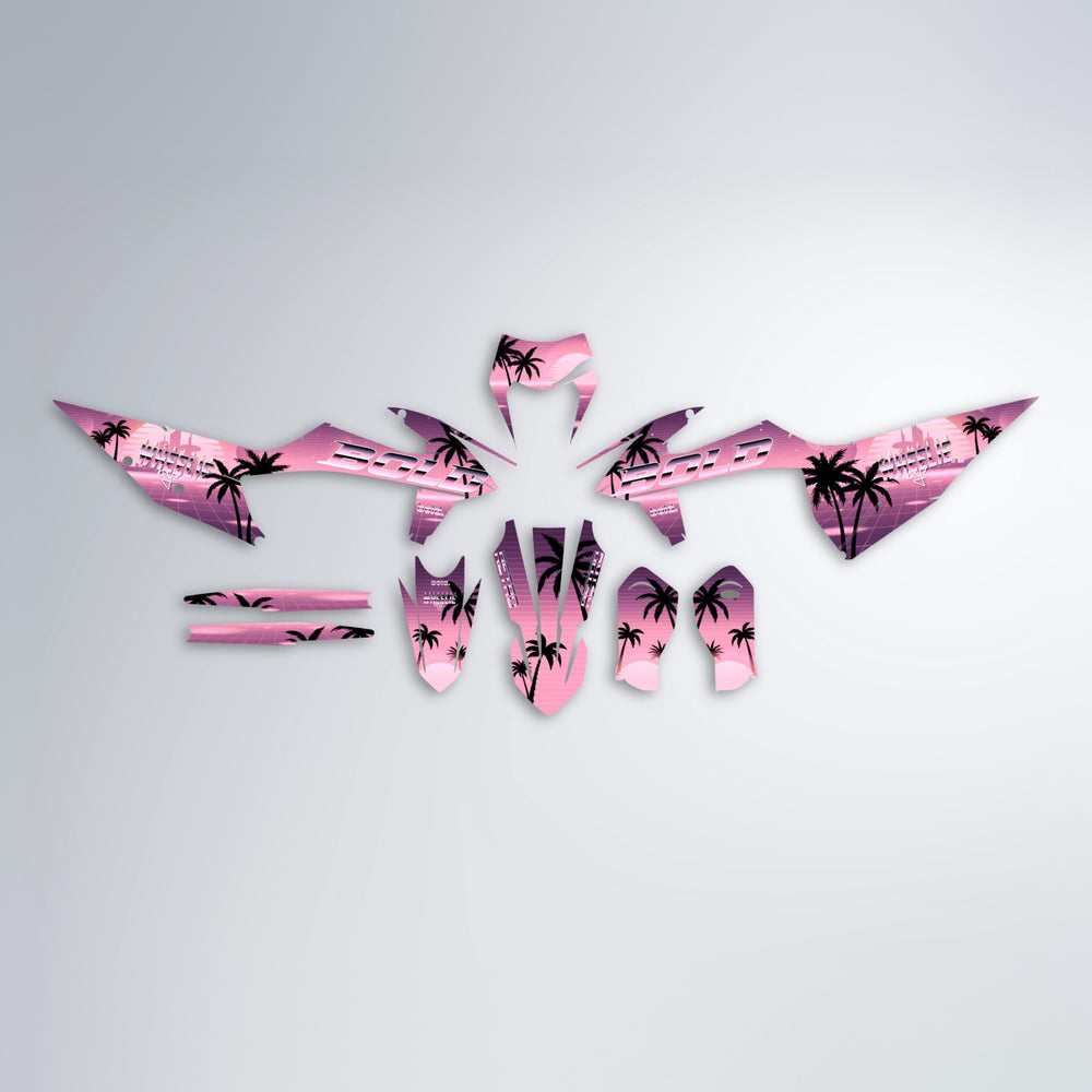 MCFLY graphics kit parts layout in Sakura Pink