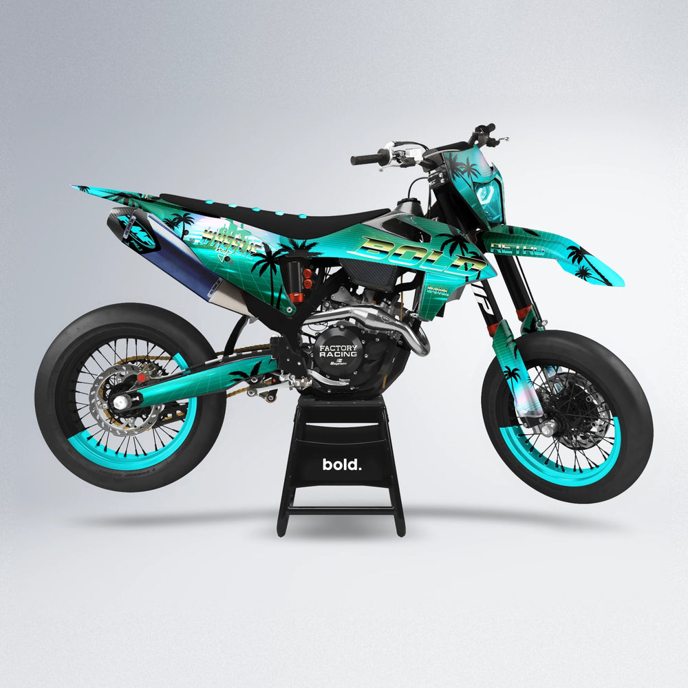 MCFLY supermoto graphics kit in Teal