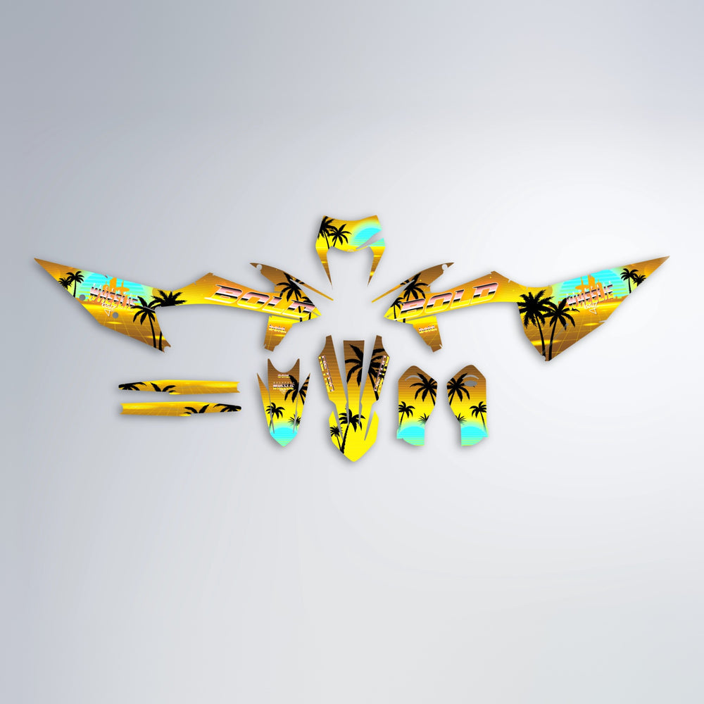 MCFLY graphics kit parts layout in Yellow
